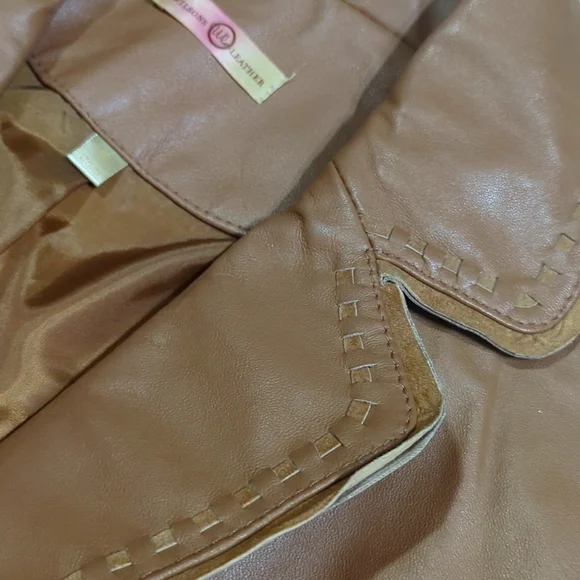 Vintage 70's/80's Brown Leather Jacket - Picture 7 of 12